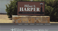 Desktop Screenshot of cityofharper.com